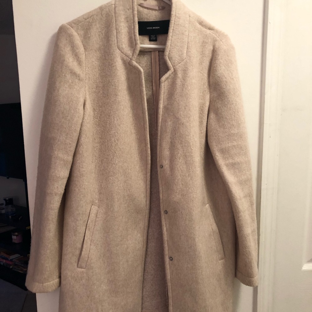 Pale pink Vero Moda spring coat